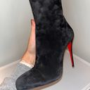 Christian Louboutin Black Suede Knee-high Boots Photo 3