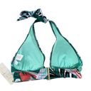 Anne cole  Women's Zesty Tropical Printed Ring Halter Bikini Top Size M NWT Photo 3