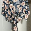 Aura Floral Wrap Top Photo 0