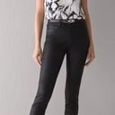 White House | Black Market  WHBM Genuine Black Leather Slim Ankle Pants Size 00 Photo 0