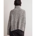 Madewell NWT  Wide Rib Turtleneck Sweater In Marled Cookies And Cream Size XS Photo 2