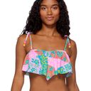 No Bo Nwt  Patchwork Daisy Hanky Swimwear bikini set top medium bottom Large pool Photo 3