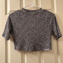 Gymshark Slounge Crop Top Size Medium Black Marl Photo 0