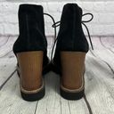 BCBGeneration Bcbg Generation | Nariska Black Suede Wedge Booties | Lace Up | Size 9 | NWOB Photo 2