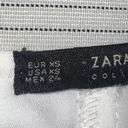 ZARA  White Straight Leg Cuffed Pants Size XS Photo 3