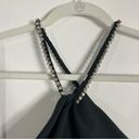 BHLDN NWT  Sachin & Babi Antonelle Dress Black Mini Rhinestone Halter Size 16 Photo 5