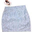 Naked Wardrobe  Womens light blue lace skirt Photo 5