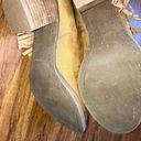 American Eagle  size 7 women’s fringe tan suede ankle bootie slip on Boho Photo 4