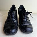 Mudd Vintage Y2K Black Oxford Chunky Heels Faux Leather Lace Up Boho Goth 6.5 Photo 1