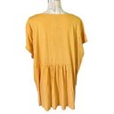 Gloria Vanderbilt  Yellow Sunflower Babydoll Plus Size Shirt 3X Photo 1