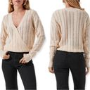 ASTR  the Label Faux Wrap Cream Sweater Thin Knit NWT XS Photo 1