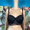 Bebe  Black Studded Bra 36DD Photo 4