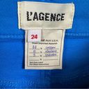 L'Agence L’agence Women’s Alexia Crop Cigarette Denim Jeans High Rise Neon Blue 24 NWT Photo 2