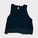 Nordstrom Lush  | Black Crochet Crop Top Vintage Y2k | Medium Photo 6