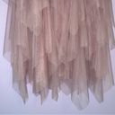 Tulle Skirt S Midi Blush Pink Tiered Handkerchief Pull On Ballet Fairy Cottage Photo 2