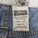 Brittania  Vintage Loose & Low Hi Waist Mom Jean Shorts 14 Photo 8