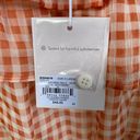 LC Lauren Conrad Lauren Conrad XL orange & white check off-the-shoulder sleeves women's crop top Photo 9