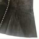 Karen Kane Vintage Y2K 90s Black Suede Leather coastal cowgirl western skirt 12 Photo 2