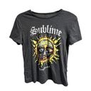 Sublime  Gray Soft T-Shirt Women's Size XS Retro Concert 90s Easy Casual Ska Punk Photo 0