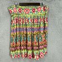 Lane Bryant  pull on mini skirt womens 14 multicolor geometric pleated dopamine Photo 3