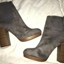 Forever 21 Suede Ankle Booties Gray Size 7.5 Photo 0