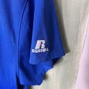 Russell Athletic University of Kansas Polo Short Sleeve Shirt Blue Sports Russell X-Large Photo 4