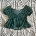 LA Hearts Pascun  Green Floral Top Photo 0