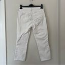 L'Agence  Nadia Cropped Straight Jean in Vintage White Stripe Size 29 Photo 5