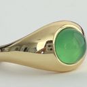 Green Stone Signet Ring Photo 2