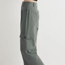 Madewell  Wide Leg Cargo Pants in Linen Blend Architect Green Photo 1