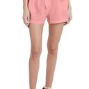 BCBGMAXAZRIA  High-Waisted Pleated Belted Light Pink Shorts Photo 4