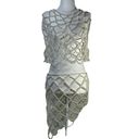 LOBA Paola Top in Ivory Silver XS/Small New Womens Pearl Coverup Photo 8