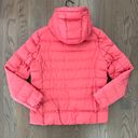 Uniqlo NWOT  Ultra Light Down Parka Hooded Puffer Jacket Pink Coral Rose Medium Photo 7