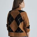 Everlane The Felted Merino Argyle Mockneck Sweater Photo 1