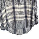 Rails Lily Sapphire Jacquard Long Sleeve Top XS 100% Rayon Casual Coastal Photo 2