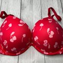 PINK - Victoria's Secret Victoria's Secret PINK Wear Everywhere Super Push Up Cherry Hearts Bra Size 36D Photo 2