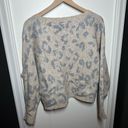 Wishlist  Womens Tan Gray Leopard Print Sweater Size S/M Photo 4