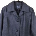 London Fog  Women’s Wool Charcoal Gray Pea Coat Photo 1