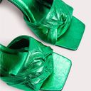 NIB BY FAR Lamar Metallic Mule in Clover Green Size 8 Photo 2