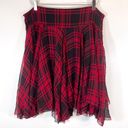 Polo NWT  Ralph Lauren 100% Silk Red Plaid Handkerchief A Line Skirt size 14 Photo 2