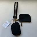 Lululemon Dual Pouch Wristlet Black Gold Brand New Photo 2