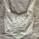 Gold Hinge White Corset Top Photo 3