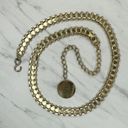 Gold Tone Metal Ladder Chain Link Belt Size Small S Medium M Photo 1