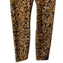 Carbon 38  Womens Printed High Rise Layered Gold Leopard 7/8 Leggings Size Small Photo 3