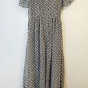 Calvin Klein  Dress Black & White Embroidery Ditsy Print Vintage-y Midi Sz 4 NWT Photo 9