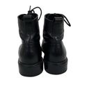 Rag and Bone  Black Leather Wingtip Combat Boots Sz 38.5 Photo 3