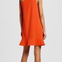 Victoria Beckham  One Shoulder Orange Dress Womens Size‎ L Short A Line Stylish Photo 1