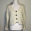 Joie  white knit cropped cotton cardigan sweater size S Photo 1