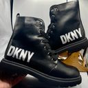 DKNY Crystal Logo Combat Boots Photo 0