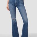 Hudson Jeans NWT Hudson Holly High Rise Flare Jeans Distressed In Gravity Wide Leg Stretch 32 Photo 0